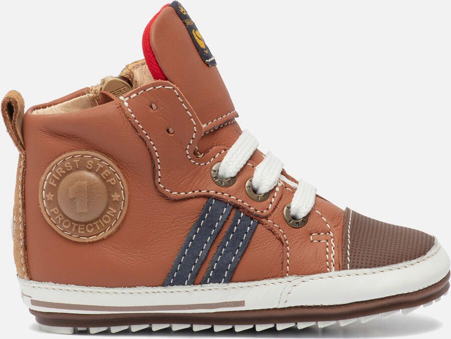 Shoesme Baby | Veterschoenen | Jongens | Cognac | Leer - Foto 3