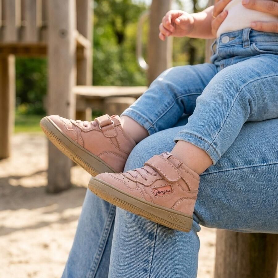 Shoesme Roze Basket Sneakertje Sneakers Kinderen Meisjes Old Pink Nubuck - Foto 6