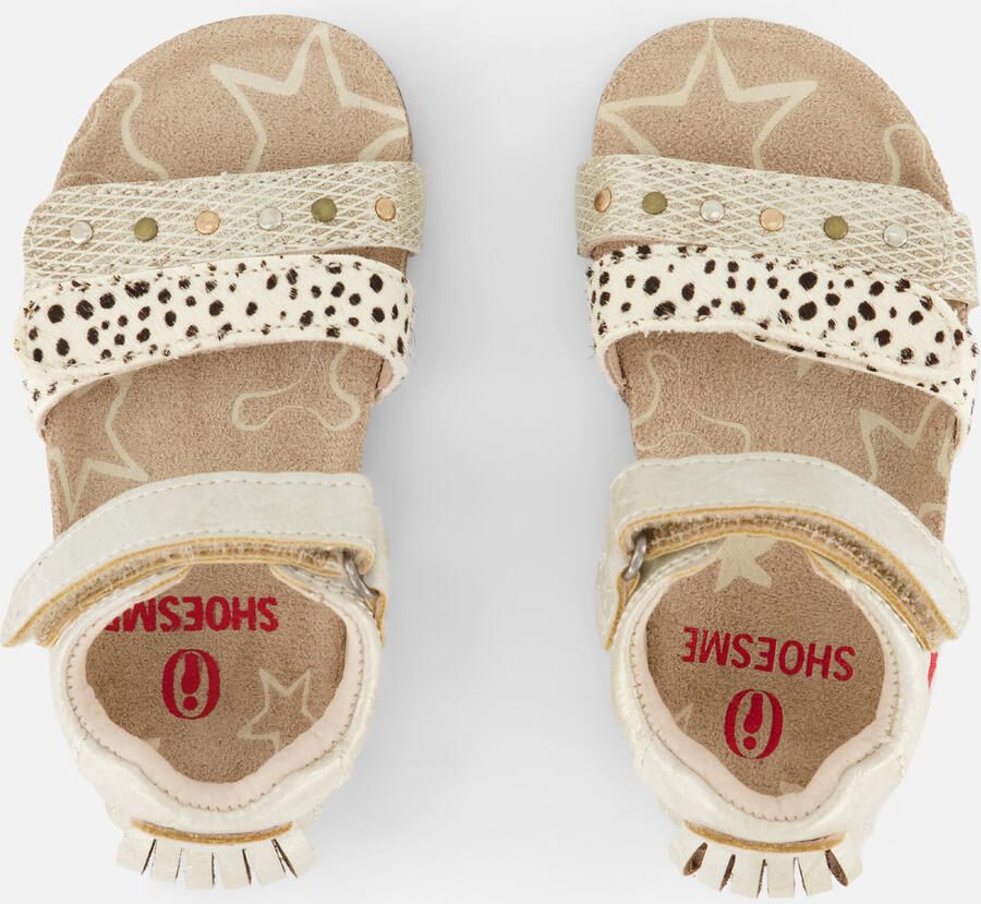 Shoesme metallic gouden sandaal met hartje - Foto 2