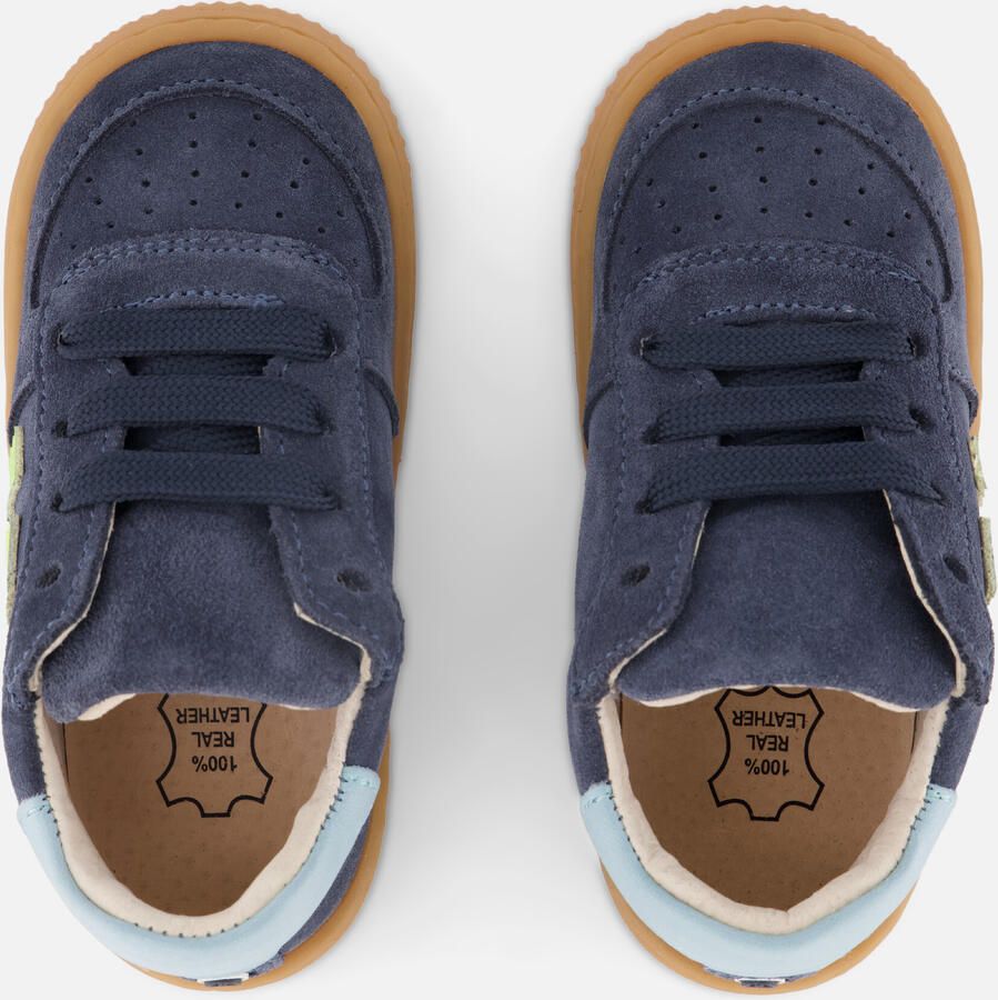Shoesme Blauw Suède Sneakertje Sneakers Kinderen Jongens Blue Suède - Foto 4