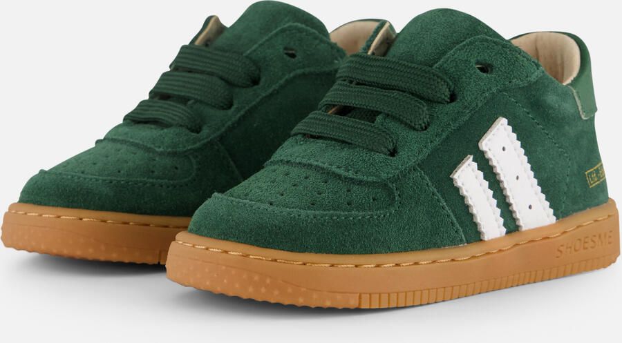 Shoesme Donkergroen Suède Sneakertje Sneakers Kinderen Unisex Dark Green Suède
