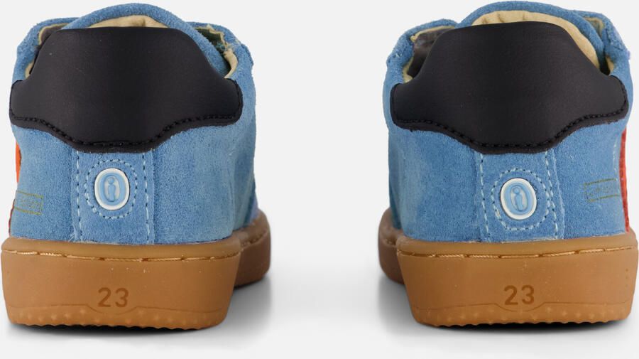 Shoesme Blauw Sneakertje Sneakers Kinderen Jongens BLUE ORANGE Suède - Foto 5