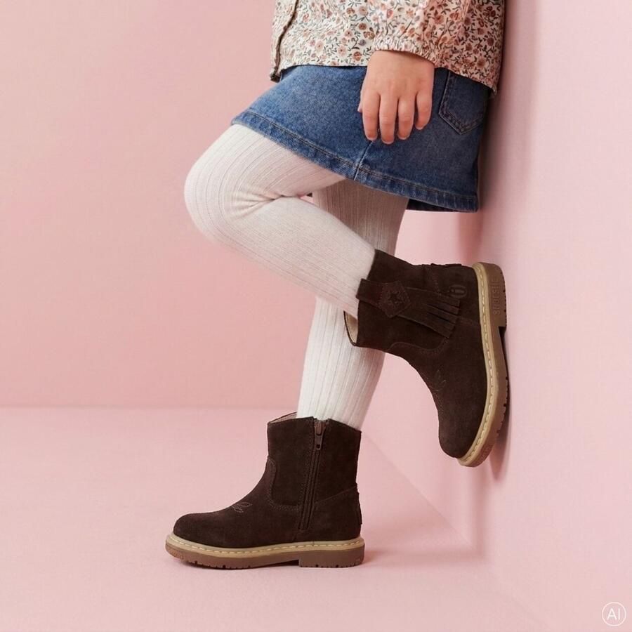 Shoesme Laarsjes bruin Suède Dames