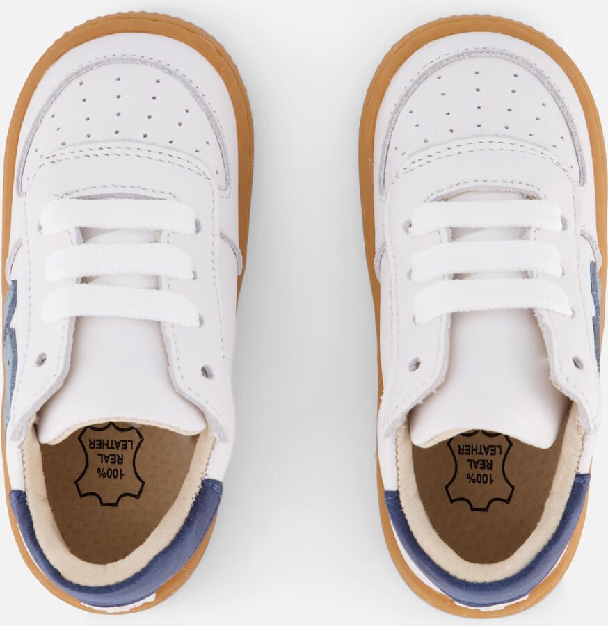 Shoesme Wit-Blauw Sneakertje Sneakers Kinderen Jongens White Blue Leer - Foto 2