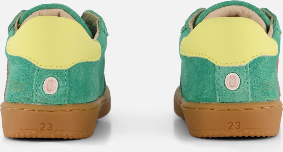 Shoesme Groen Sneakertje Sneakers Kinderen Meisjes Green Pink Suède - Foto 5