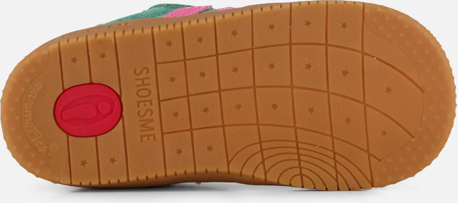 Shoesme Groen Sneakertje Sneakers Kinderen Meisjes Green Pink Suède - Foto 6