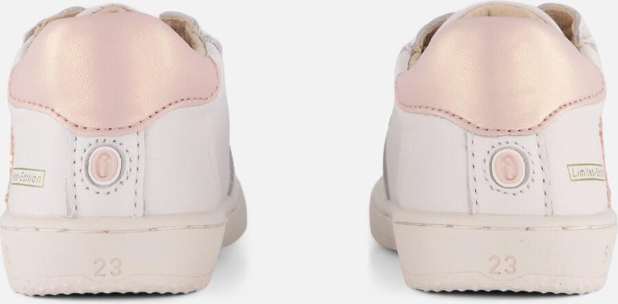 Shoesme Wit-Roze Sneakertje Sneakers Kinderen Meisjes White Peach Leer - Foto 5