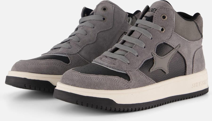 Shoesme Grijze Sneaker Sneakers Kinderen Jongens Grey Suède