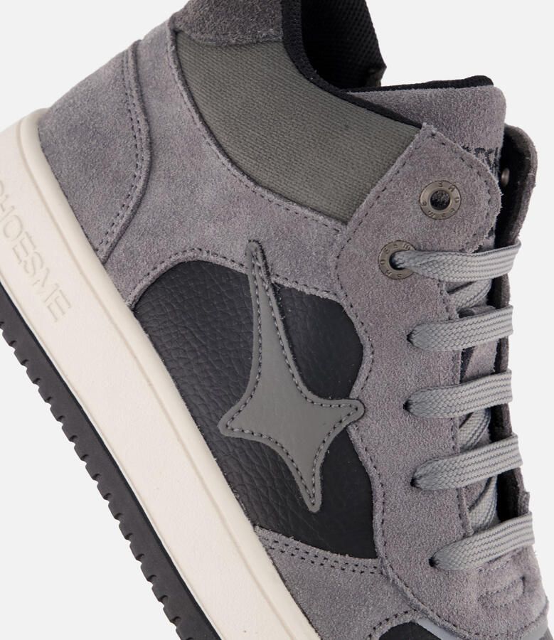 Shoesme Grijze Sneaker Sneakers Kinderen Jongens Grey Suède - Foto 5