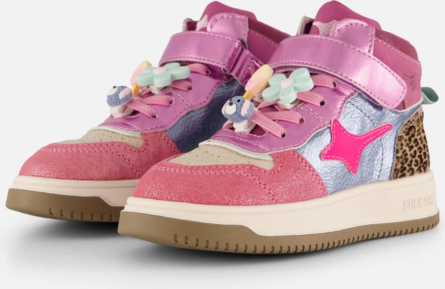 Shoesme New Outsole Sneakers roze Leer Dames - Foto 8