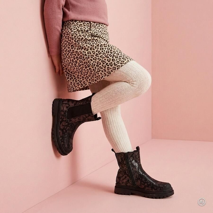 Shoesme New Tank Chelsea boots zwart Leer Dames