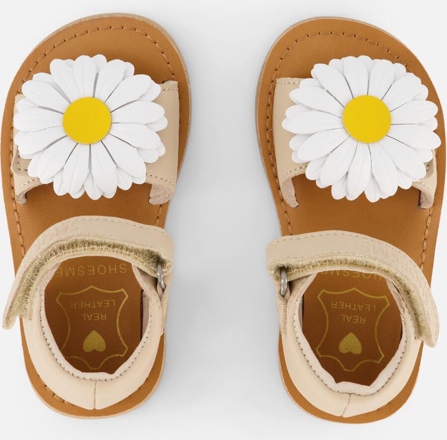 Shoesme Taupe Sandaal Met Bloem Sandalen Kind Meisjes Taupe Microfiber leer - Foto 4