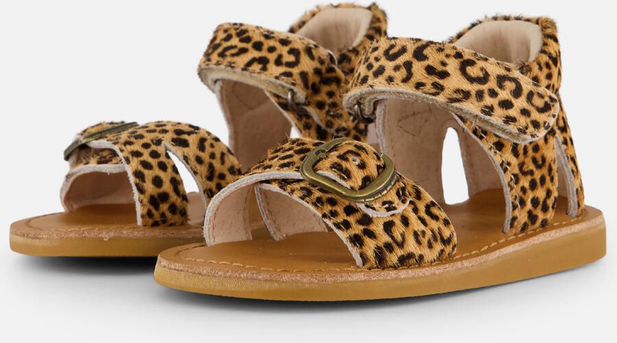Shoesme Sandalen Leopard bruin Leer