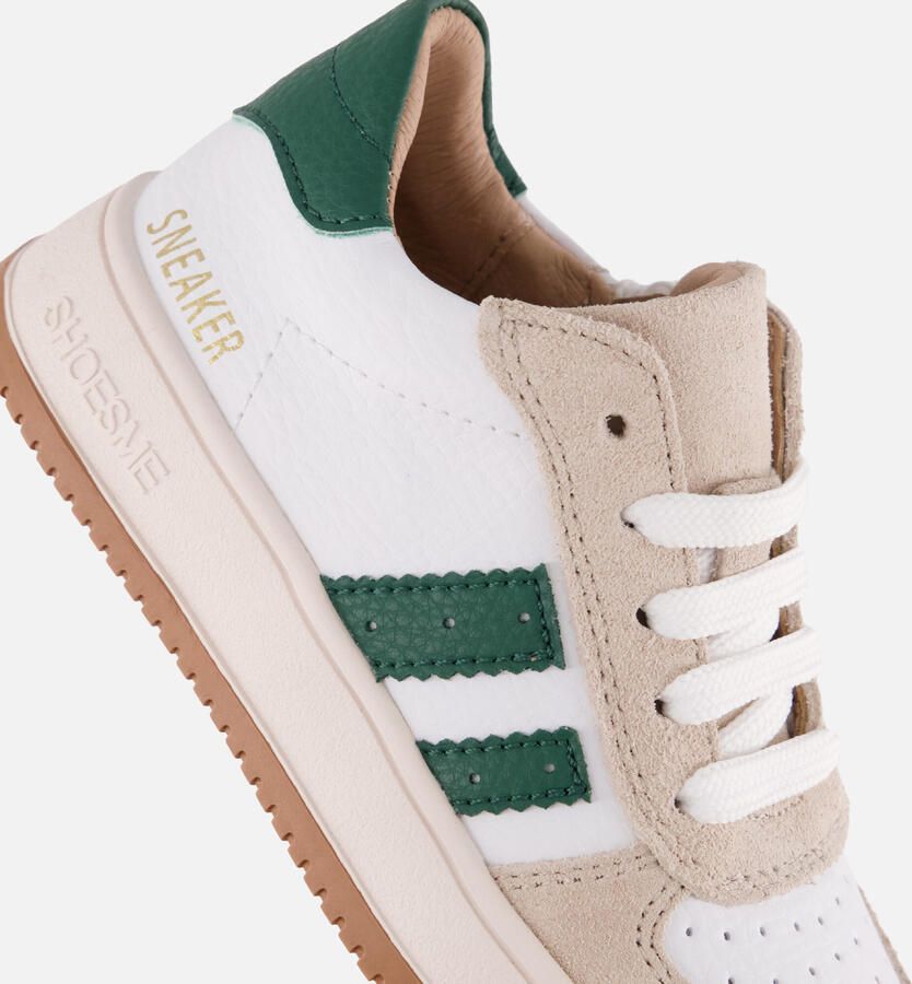 Shoesme Wit-Groene Sneaker Sneakers Kinderen Jongens Beige Green Suède - Foto 4