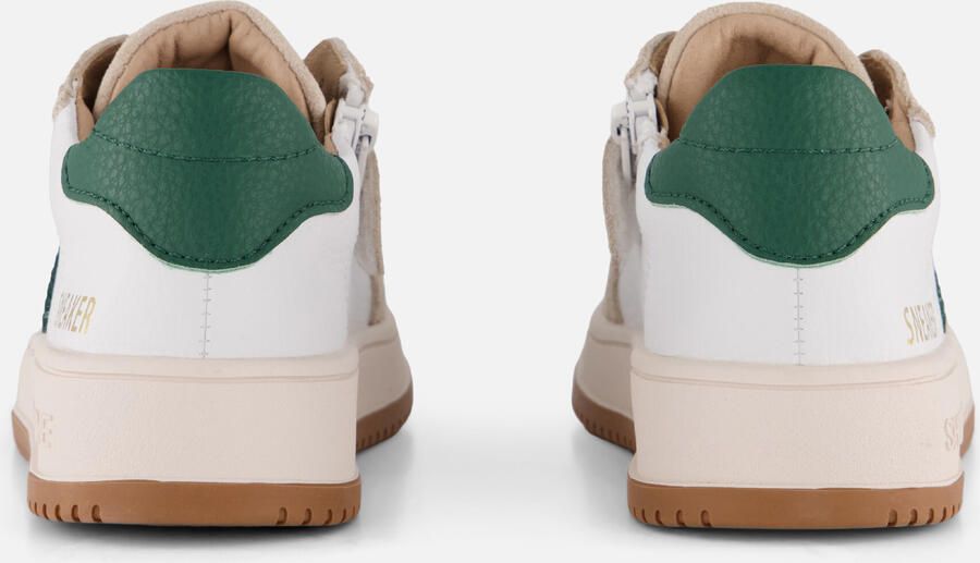 Shoesme Wit-Groene Sneaker Sneakers Kinderen Jongens Beige Green Suède - Foto 4