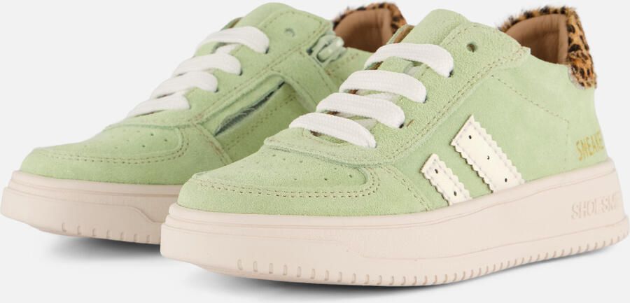 Shoesme Groene Sneaker Sneakers Kinderen Meisjes Green Leopardo Ponyhair - Foto 2