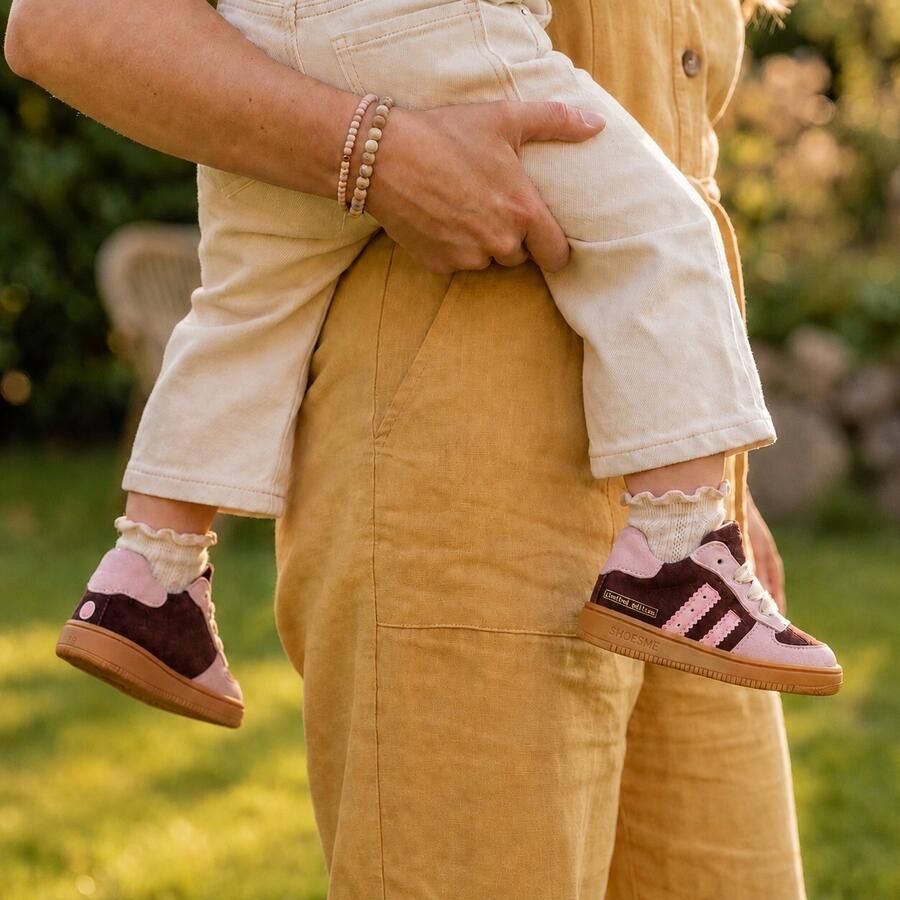 Shoesme sneakers roze Suède Kinderschoenen - Foto 4