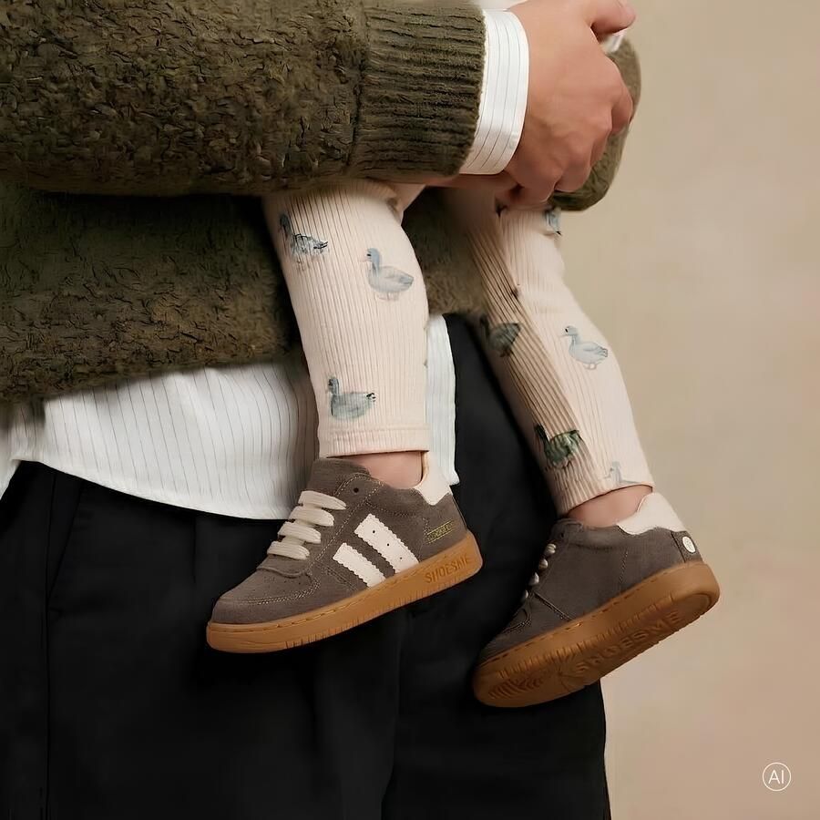 Shoesme suède sneakers grijsbruin Sneaker van - Foto 13