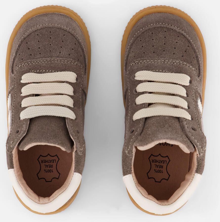 Shoesme suède sneakers grijsbruin Sneaker van - Foto 14