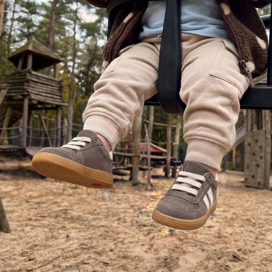 Shoesme suède sneakers grijsbruin Sneaker van - Foto 7
