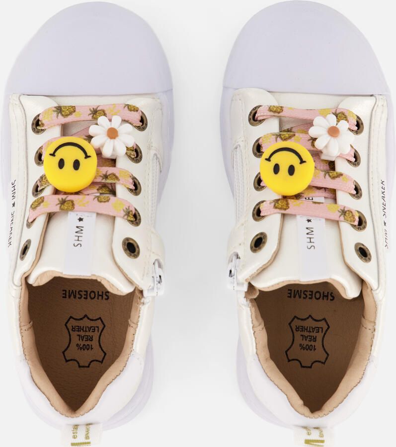 Shoesme Parelmoer Sneaker Sneakers Kinderen Meisjes PEARL Microfiber leer - Foto 4