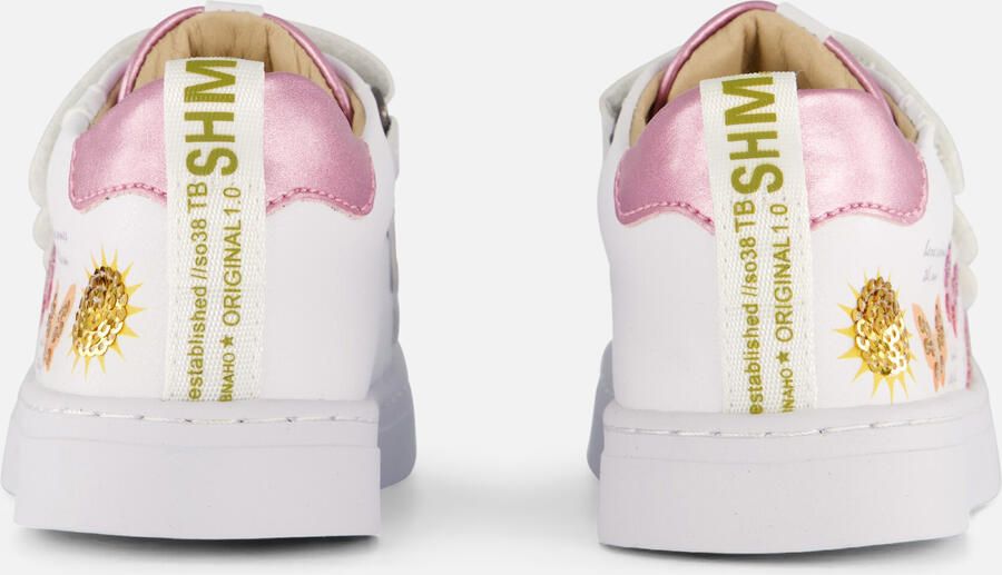 Shoesme Vlinder Sneakers wit Leer Dames - Foto 4