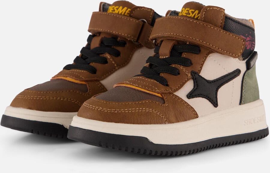Shoesme No25w100 Sneakers Jongens Leren Sneaker Cognac - Foto 2