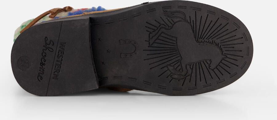 Shoesme western suède laarzen met franjes cognac beige roze Bruin - Foto 14