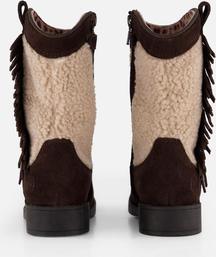 Shoesme western suède teddy laarzen donkerbruin - Foto 11
