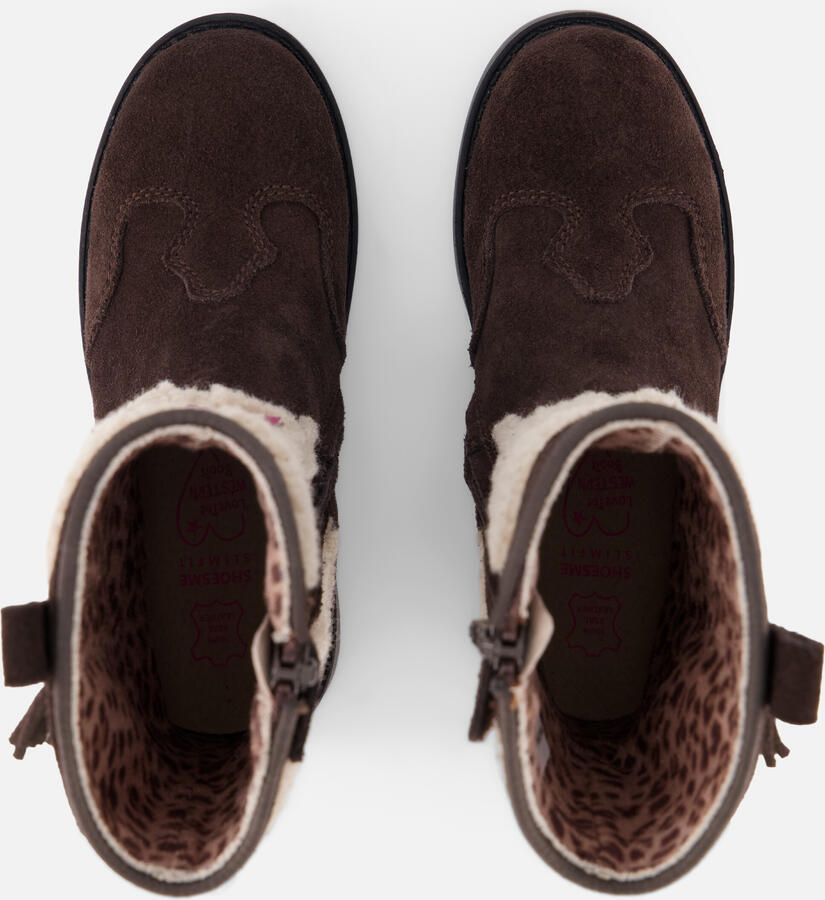 Shoesme western suède teddy laarzen donkerbruin - Foto 10