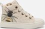 Shoesme Beige Meisjes Leer Printopdruk 25 Sneakers - Thumbnail 4