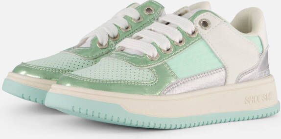 Shoesme Sneakers groen Leer Dames