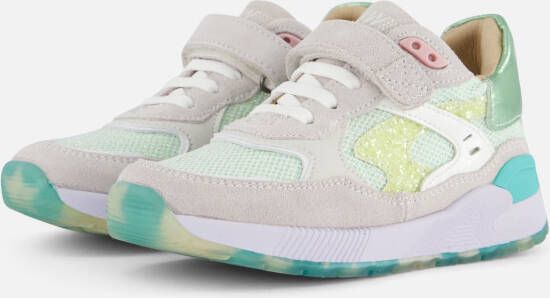Shoesme Trainer Sneakers groen Leer