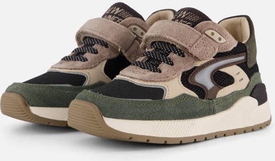 Shoesme Trainer Sneakers groen Leer