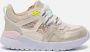 Shoesme chunky leren sneakers beige goud Meisjes Leer Meerkleurig 26 - Thumbnail 3