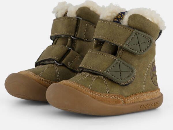 Shoesme Velcro Babyschoenen groen Leer