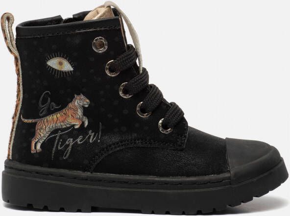 Shoesme Boot Biker Black Tiger SW21W006 A Zwart 24