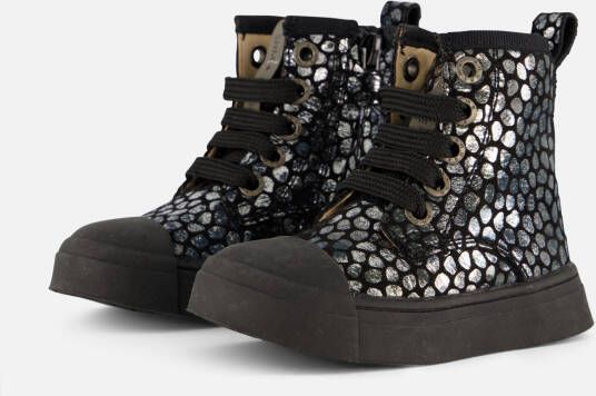 Shoesme Bikerboots Meisjes Old Silver Leer