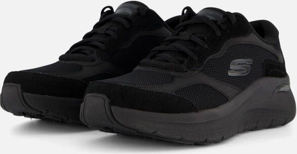 Skechers Comfortabele Mesh Sneaker met Arch Support Black Heren