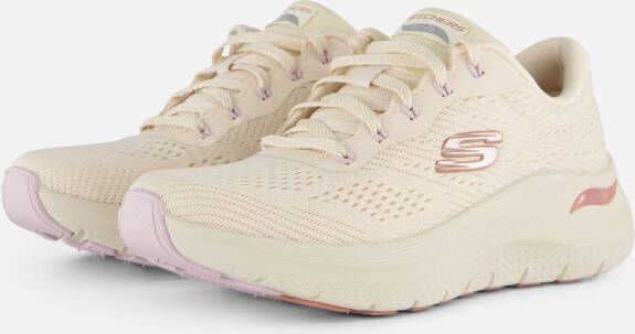 Skechers Arch Fit 2.0 Big League Dames Sneakers Gebroken Wit Roze