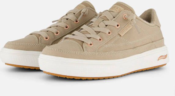 Skechers Arch Fit Arcade Sneakers taupe Textiel Dames