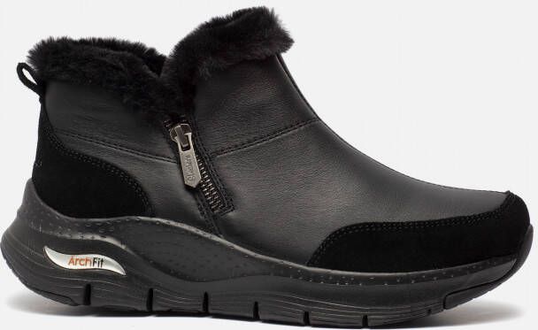 Skechers Arch Fit Casual Hour enkellaarsjes zwart