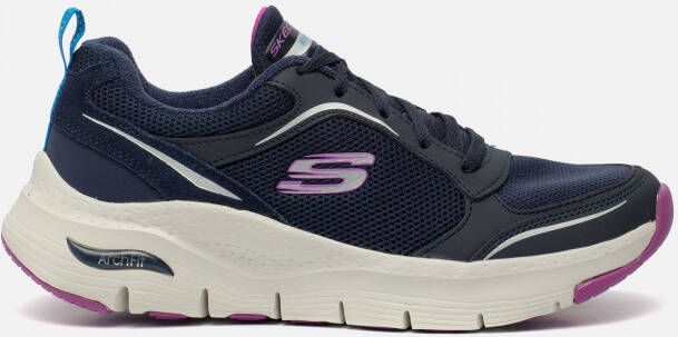 Skechers Arch Fit Gentle Stride Dames Sneakers Navy Purple