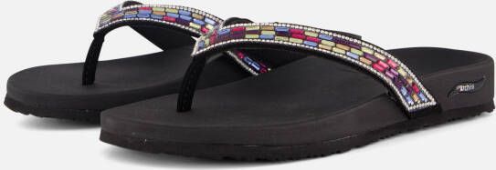 Skechers Arch Fit Meditation -Glam Gal Dames Slippers Zwart Multicolour