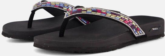 Skechers Arch Fit Meditation -Glam Gal Dames Slippers Zwart Multicolour
