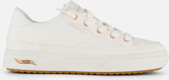 Skechers Comfortabele Witte Arch Fit Arcade Vegan Instapper White Dames