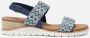 Skechers Beach Kiss Wedge Sandalen blauw Dames - Thumbnail 1