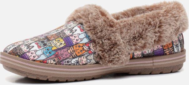 Skechers Pantoffels TOO COZY CHIC CAT Huisschoen met grappige kattenprint - Foto 6