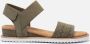 Skechers Bobs Desert Kiss Sandalen groen Textiel - Thumbnail 2