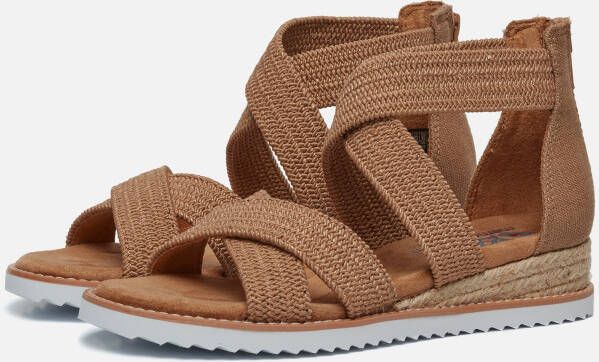 Skechers Bobs Desert Kiss Stretch Sandalen taupe